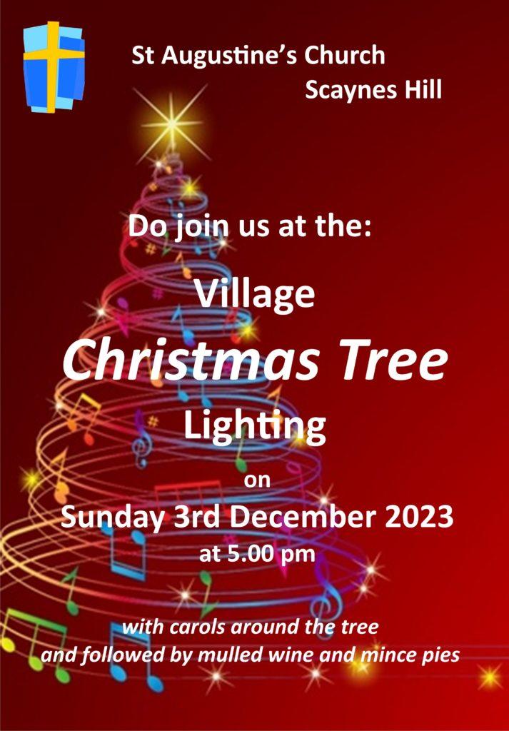 Lighting the village Christmas Tree – Scaynes Hill Village